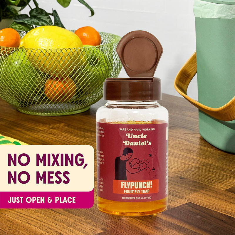 Fruit Fly Trap for Indoor and Kitchen Use, Ready to Use, Made with Plant Based I