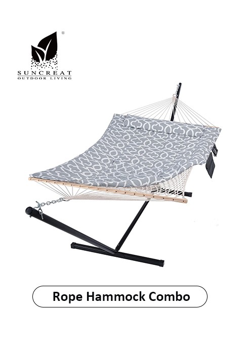Portable Hammock with Stand Included, Stand Alone Backyard Hammock for 2 Person,