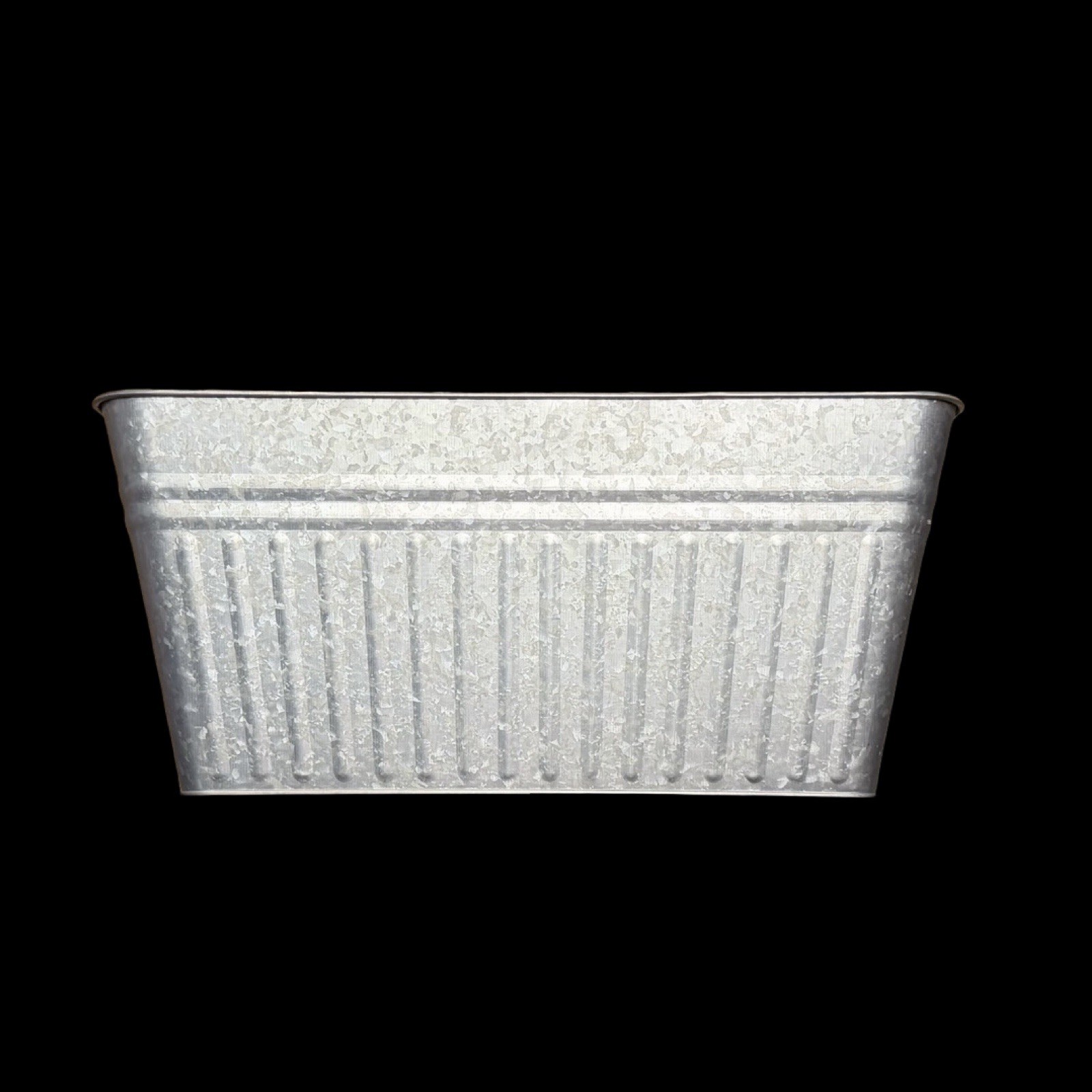 Better Homes & Gardens Large Galvanized Metal Tub Planter Bin 22x15x10 Farmhouse