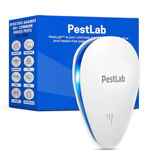 PestLab Ultrasonic Pest Repeller – Indoor Plug In Bug Repellent for 1 Pack