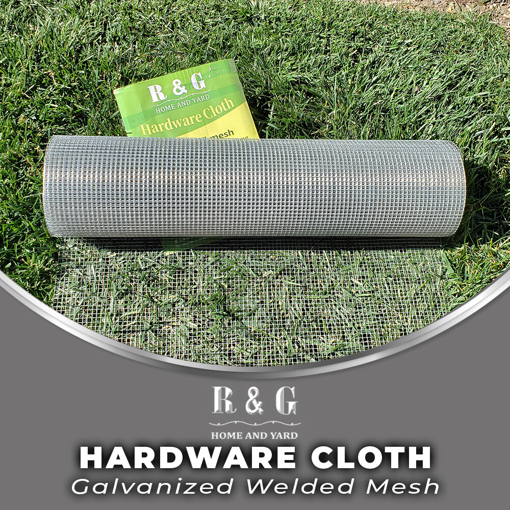 R & G Hardware Cloth Galvanized After Welded – 1/2 IN x 1/2 IN Opening 19 Gauge