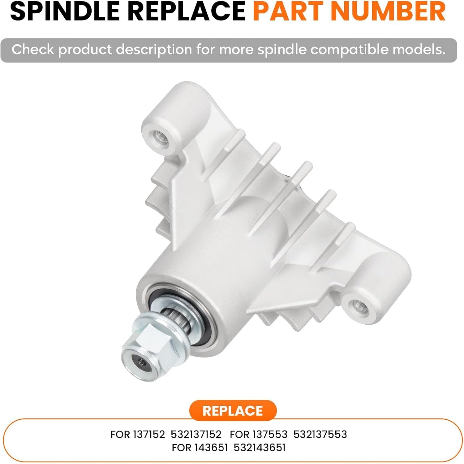 Spindle Assembly Compatible With AYP Husqvarna GTVH205 GTVH200 YT180 5.12 Inches