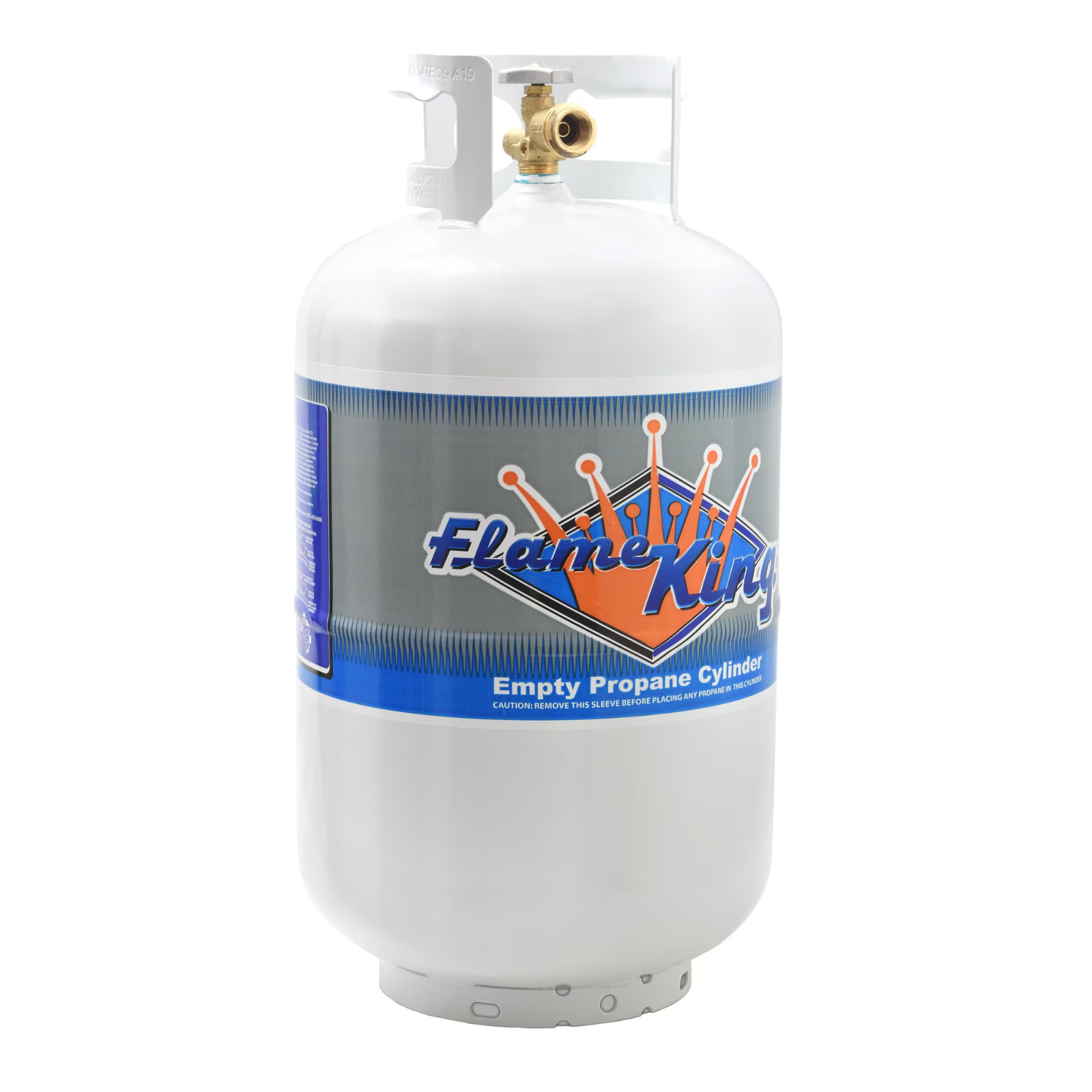 Flame King 30 lb. Propane Tank with Type 1 Overfill Protection Device Valve, New
