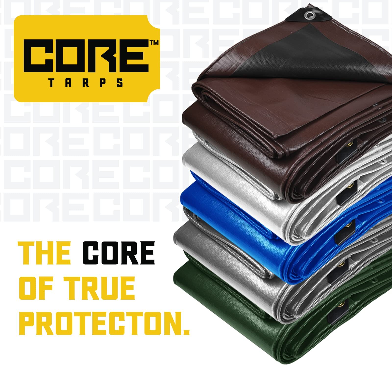Core Tarps Classic 5 Mil Tarp Cover Waterproof UV Resistant Rip and Tear roof