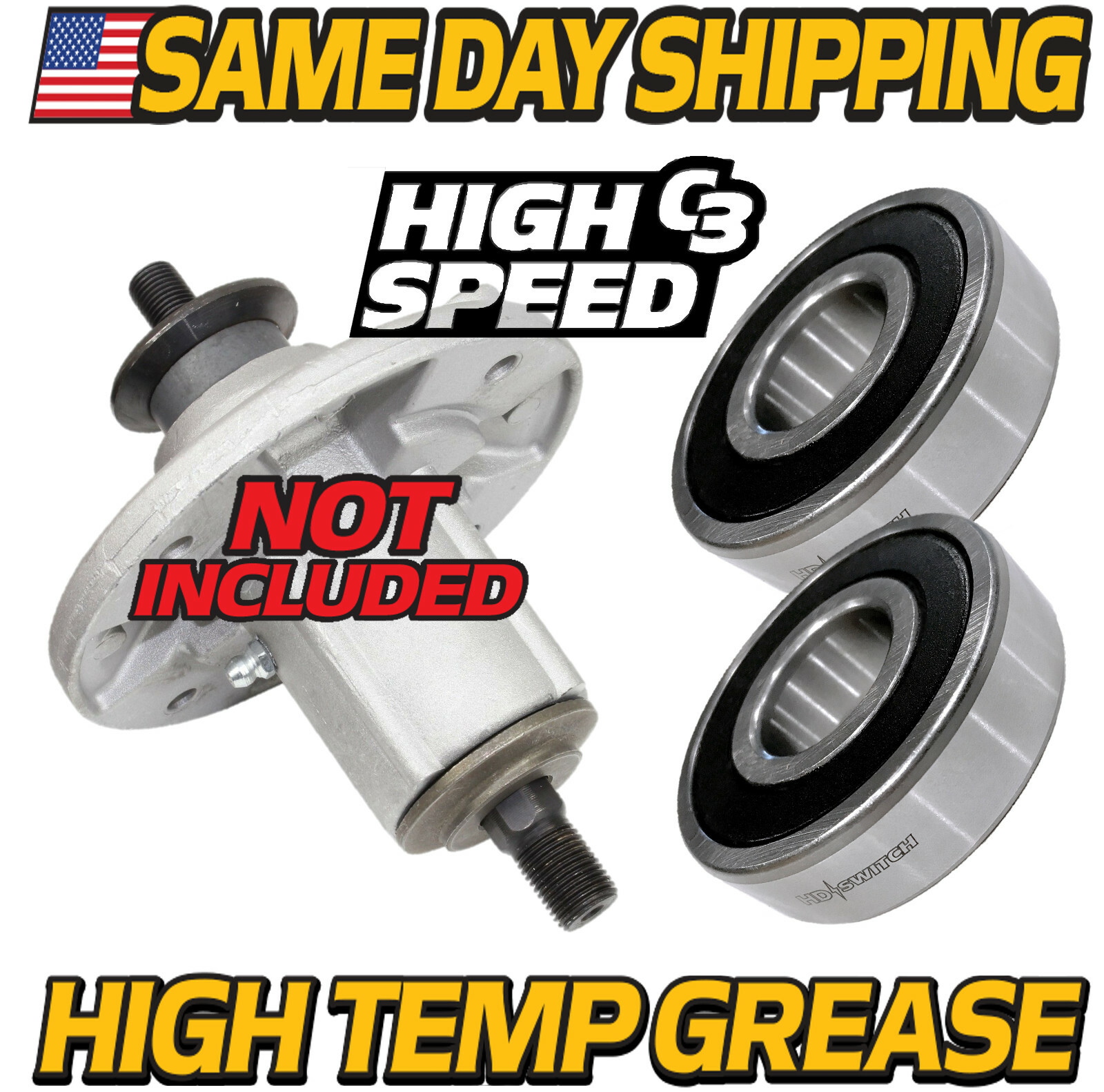 (2 Pk) Deck Spindle Rebuild Bearing fits John Deere GY20785 L100 L105 L110 L120
