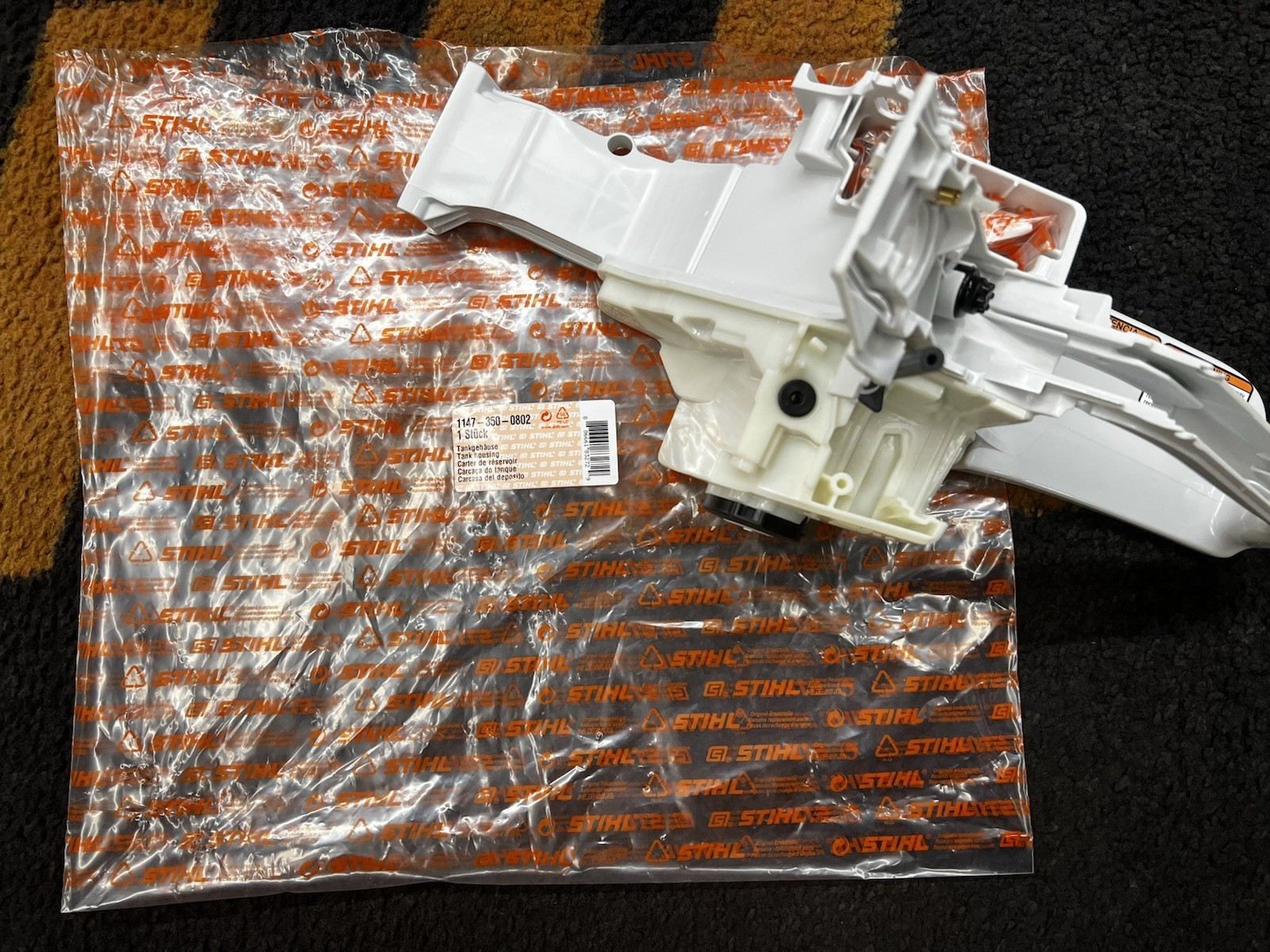 STIHL TANK HOUSING OEM 1147 350 0802 MS500i MS500i-R FUEL HOSE KIT 1147 007 2000