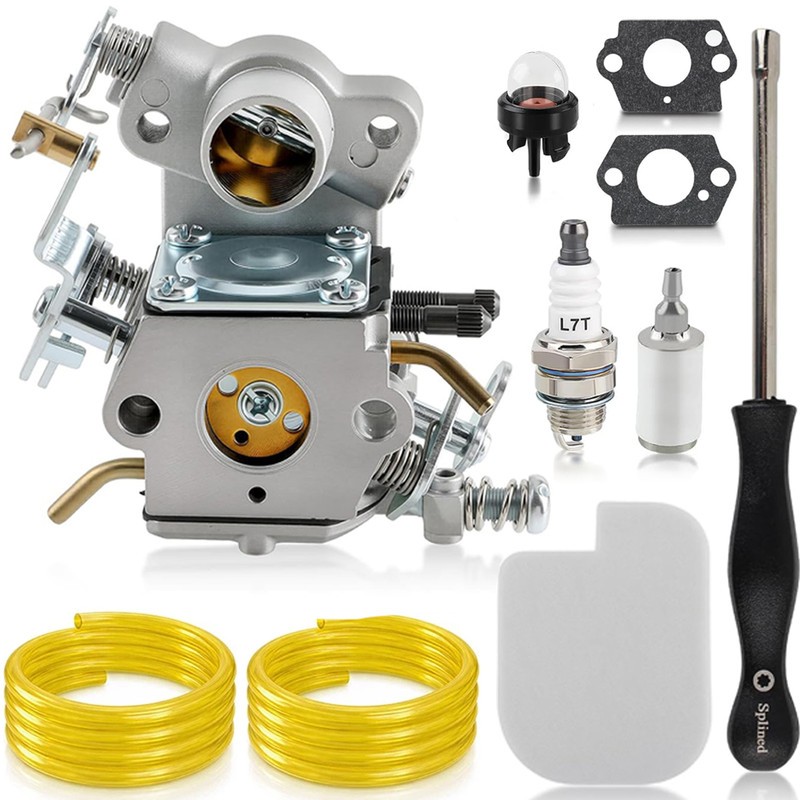 Carburetor Kit For Poulan P4018WM P4018WT P4018WTL 18″ Gas Chainsaw