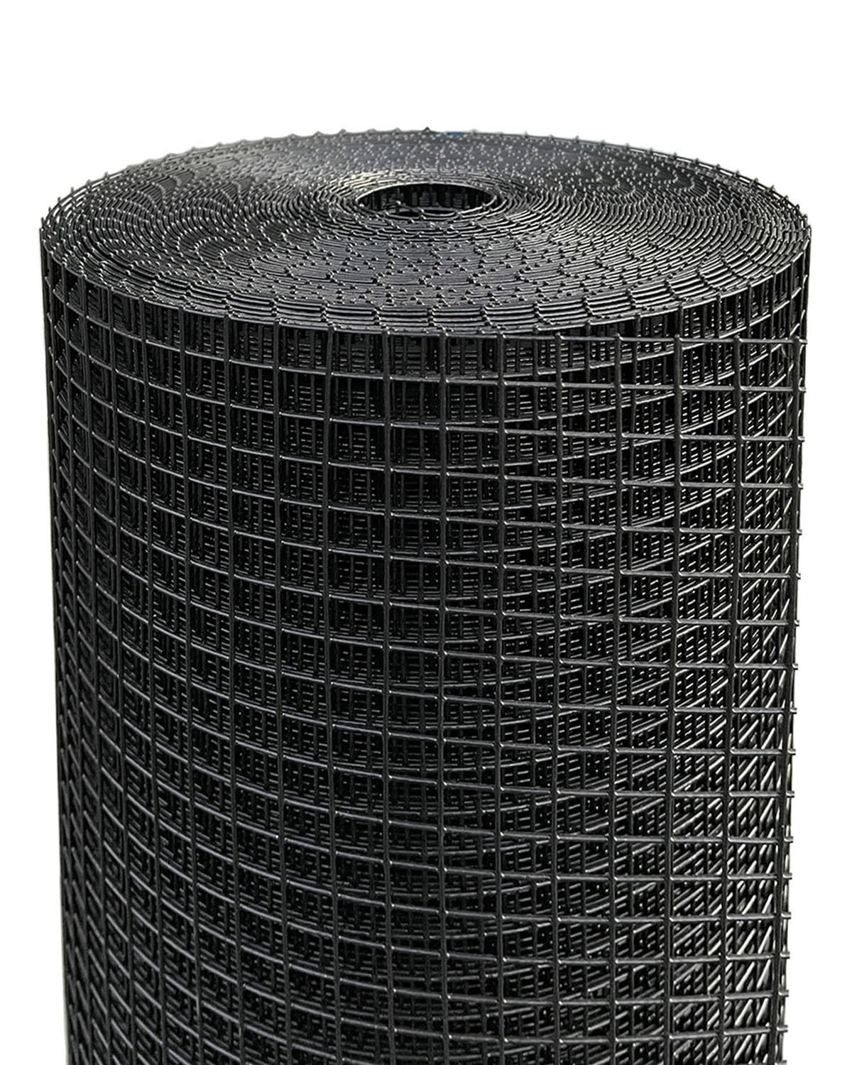 Hardware Cloth 1/2 Inch Welded Wire Mesh Roll 24×50 ft 19 Gauge Black