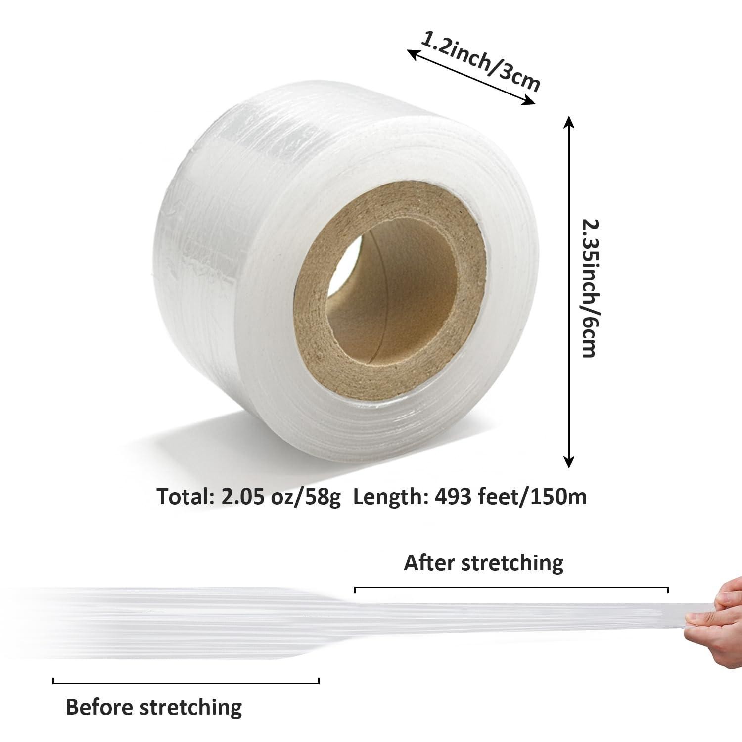 3 Pack Grafting Tape – Stretchable Self Adhesive Plant Film Clear Nursery Repair