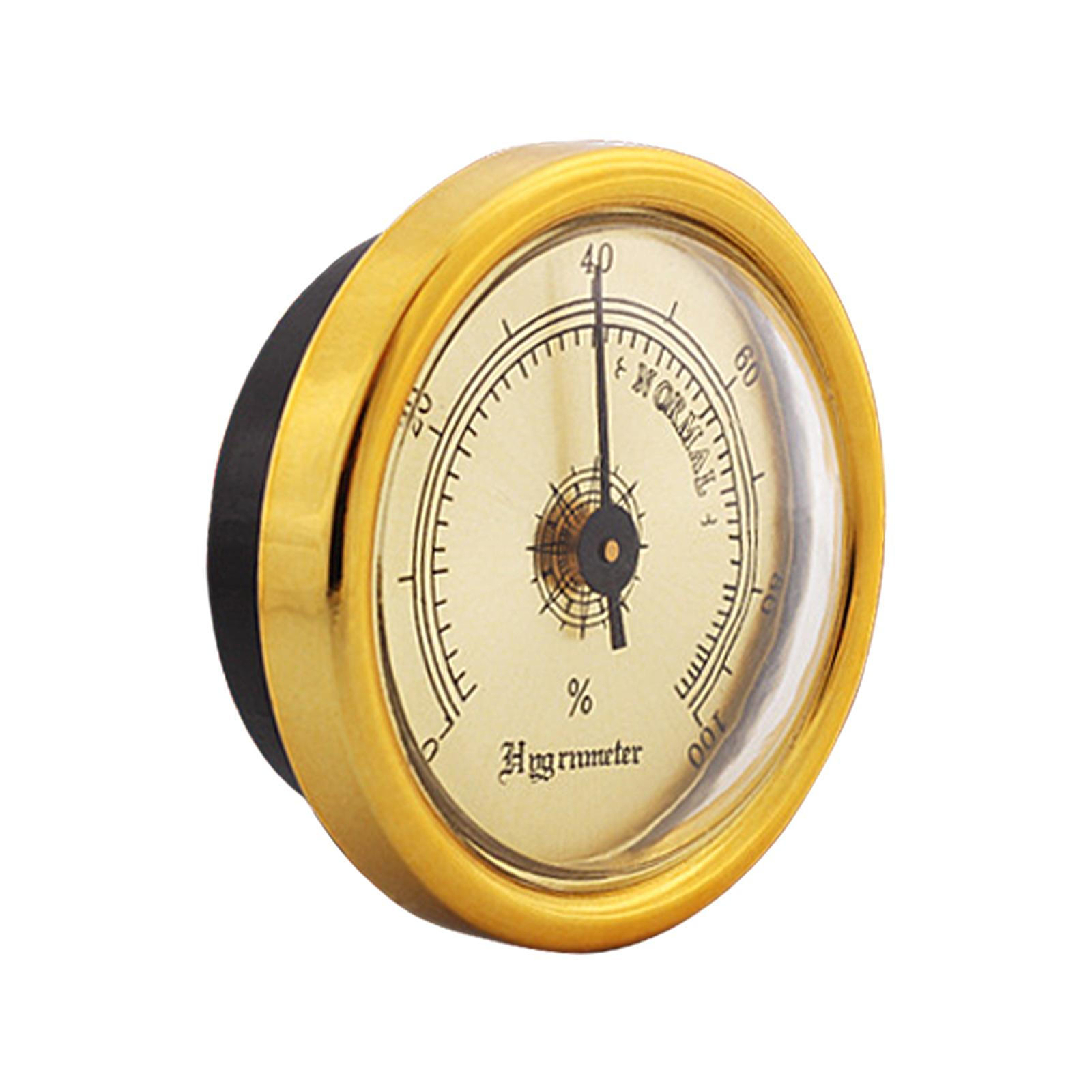Brass Analog Hygrometer Hygrometer Humidity Gauge Analog Humidor Hygrometer
