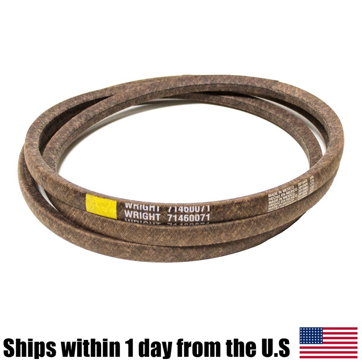 Genuine OEM Wright 71460071 Belt for ZK Velke Stander X Sport X 52 in. 61 in.