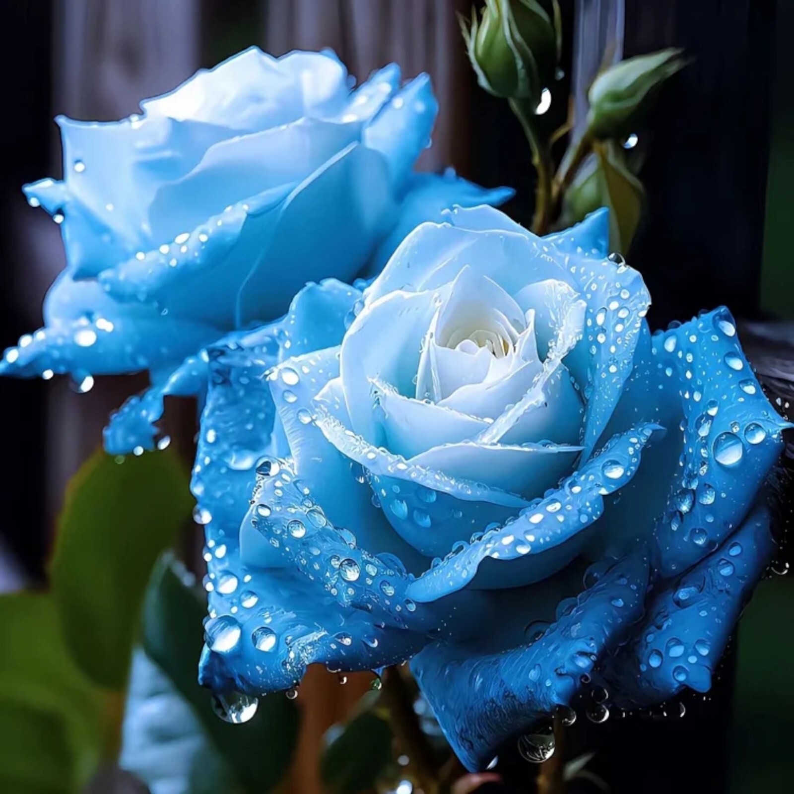 20pcs Broken Ice Blue Rose Seeds – Non-GMO Heirloom Variety