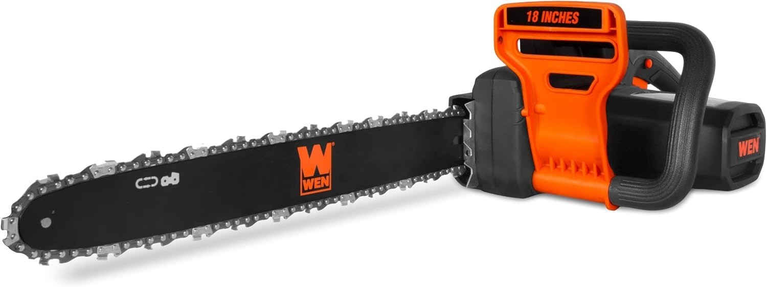 Powerful 15-Amp Corded Electric Chainsaw – 18-Inch Cutting Length