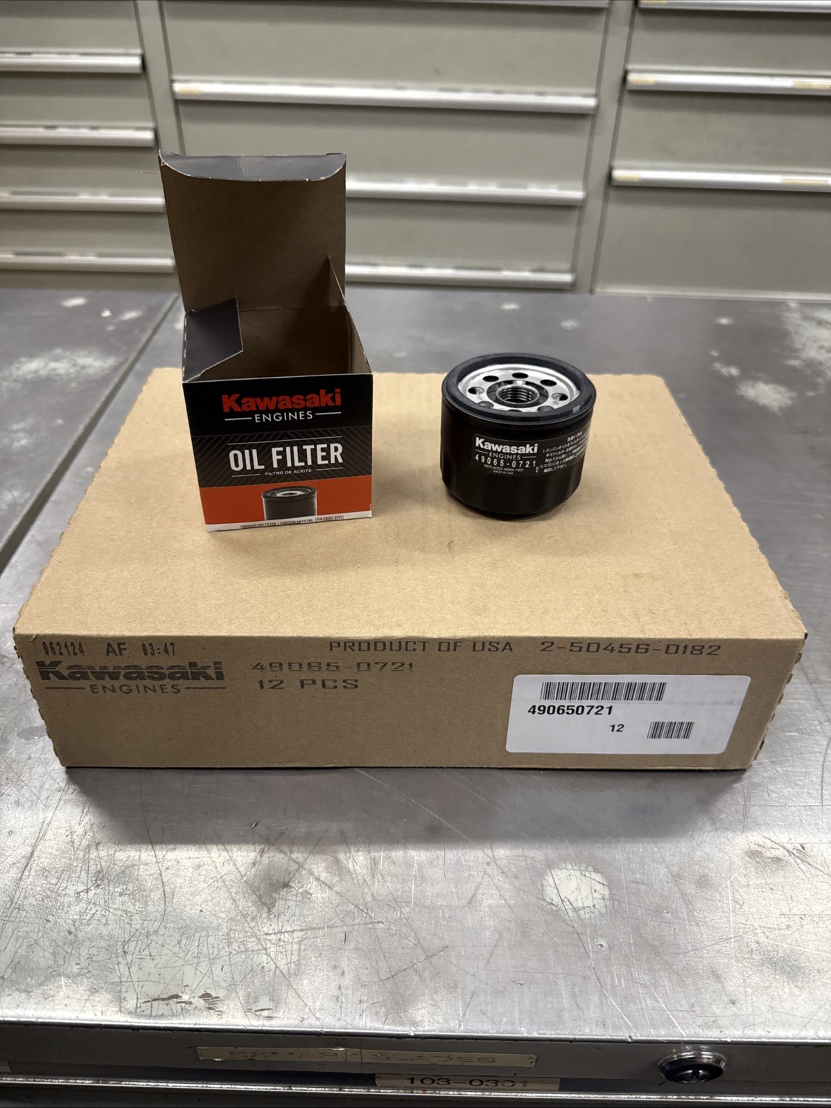Kawasaki 49065-0736 Oil Filter; 12 Pack