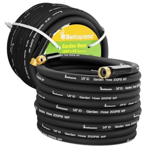 100 ft Garden Hose, 5/8 in Heavy Duty Water Hose, 100ft Male to Female