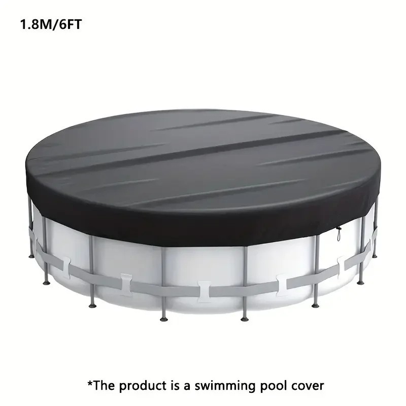 Round Pool Cover Waterproof Dustproof UV Resistant Inground Pool Protector Cover