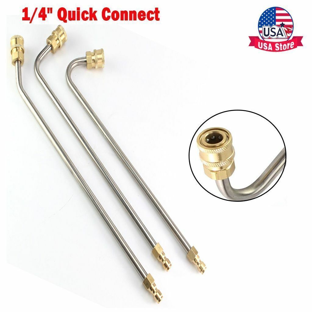 High Pressure Rod Washer Extension Gutter Rod Cleaner Wand Attachment Accessory