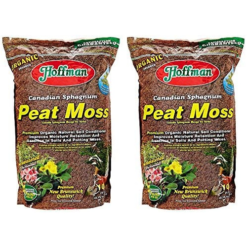 Hoffman (#15503) Canadian Sphagnum Peat Moss – 10 Quart bag, Pack of 2