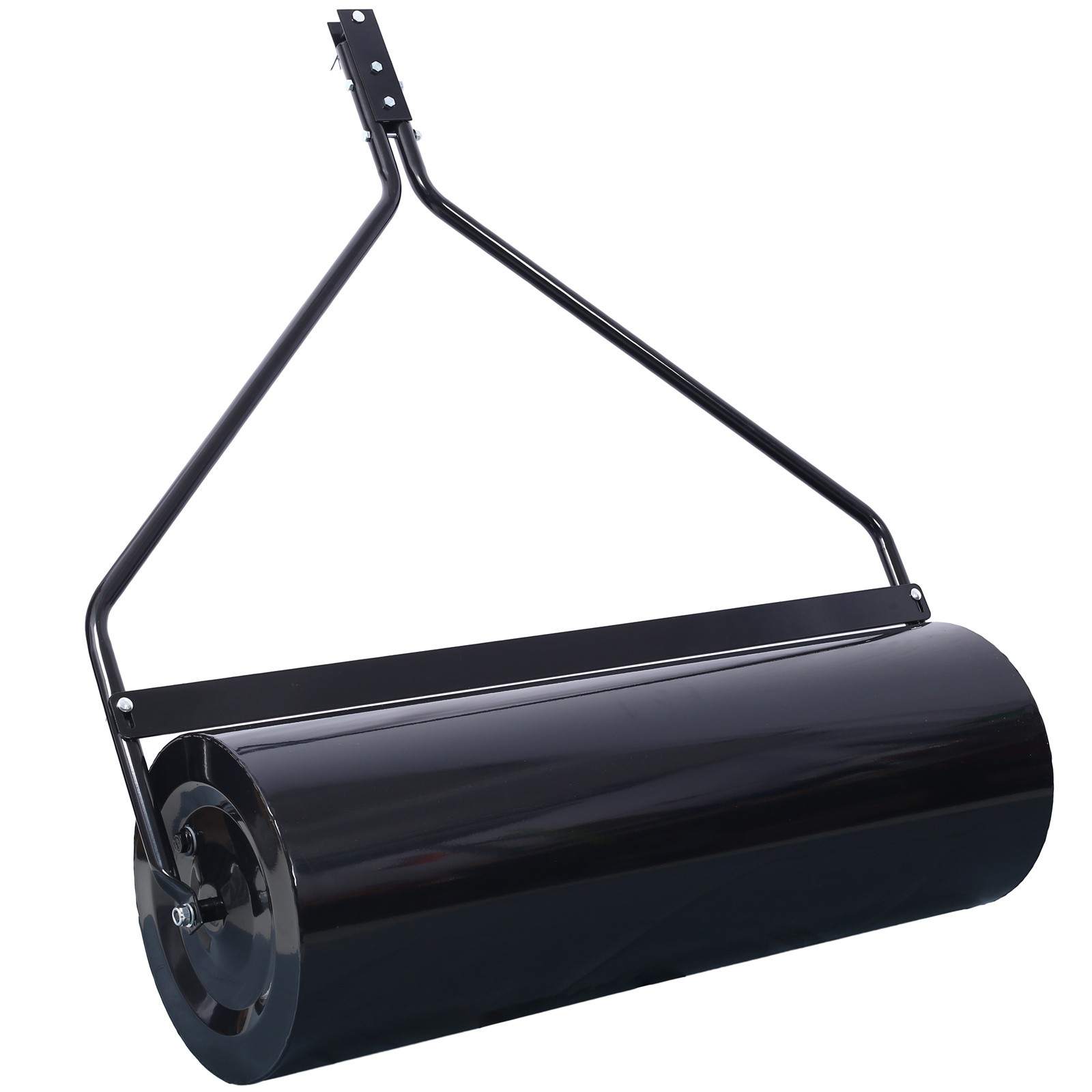 Iron Lawn Roller 26Gal / 220lbs 40″ Width Tow Behind Poly Lawn Roller with Plug