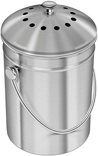 Utopia Kitchen Compost Bin for Kitchen Countertop – 1.3 Gallon Compost Bucket
