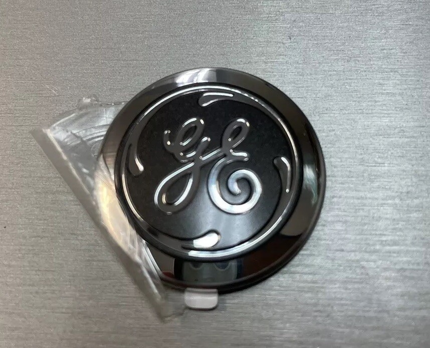 GE Badge Nameplate Decal, 1.20″ DIA x 0.15″ Thick, OEM Brand New