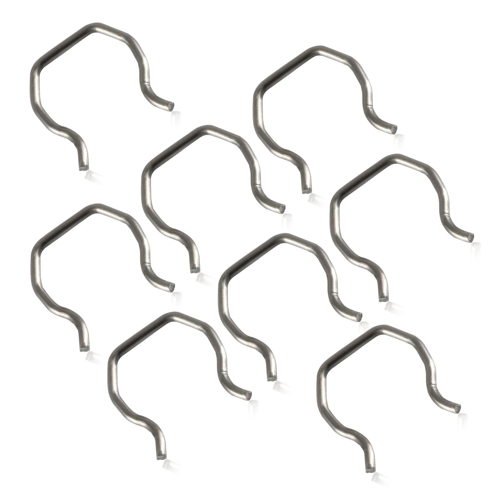KPALAG 8 PCS Fuel Injector Connector Clips, Plug Retainer Clips Silver