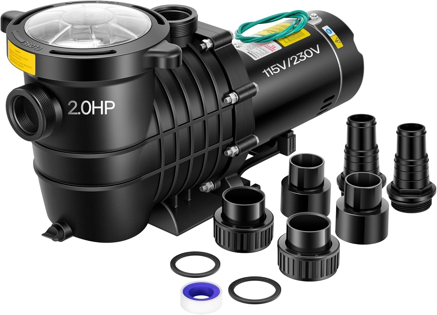 Dual Voltage Pool Pump | 115V/230V Energy Efficient