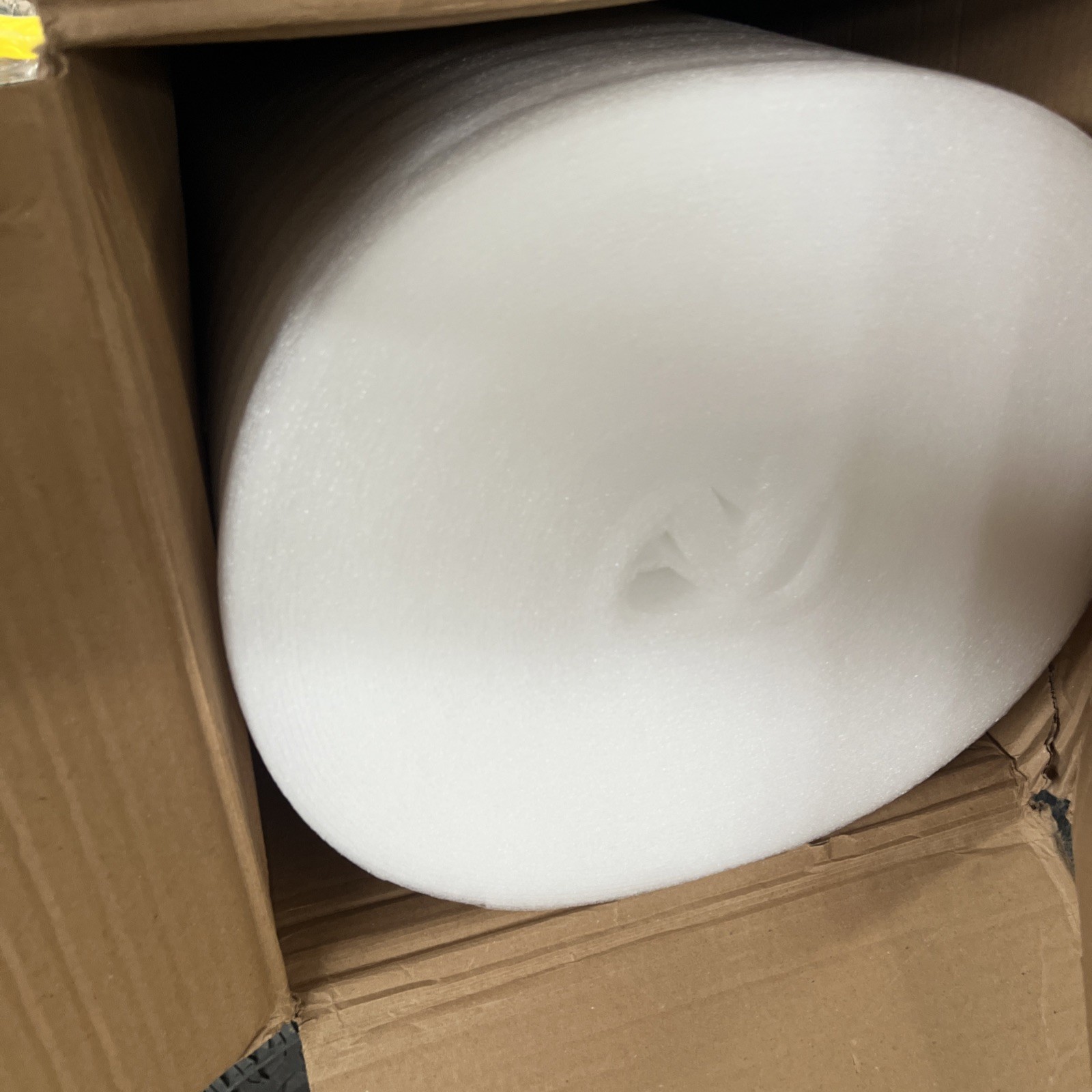 Pool Foam Padding 42 x 125 ft 1/8 Closed Cell White Blue Wave Wall In-Ground