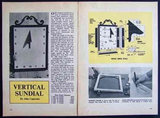 How-To Design & Build a Vertical SUNDIAL PLANS