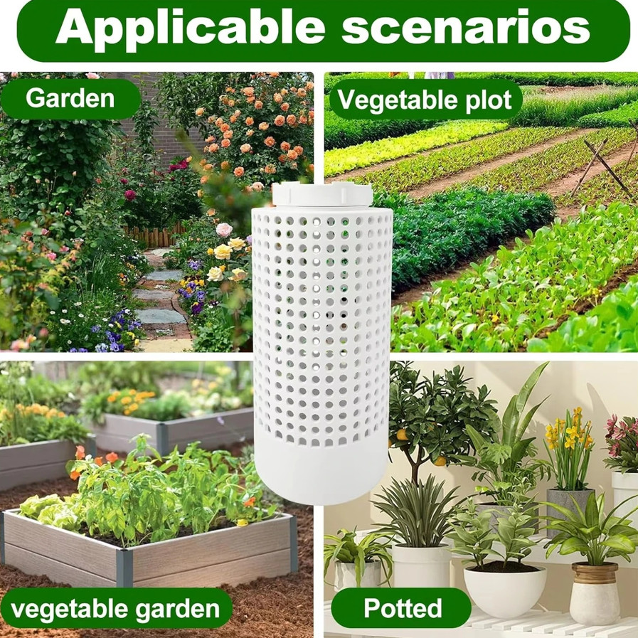 1pc Outdoor Plastic Worm Compost Bin Garden Underground Composting Box – NEW