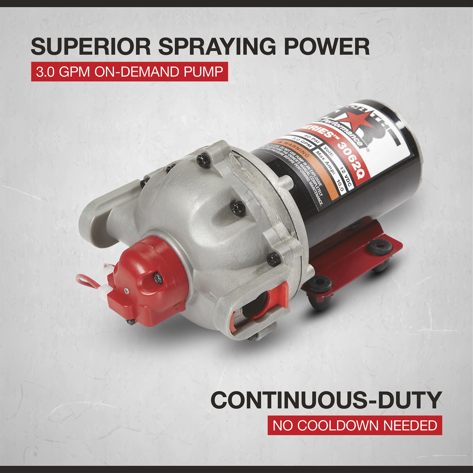 NorthStar NSQ Series 12V On-Demand Sprayer Diaphragm Pump with Quick-Connect
