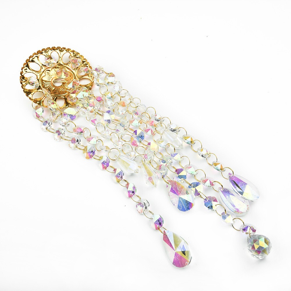 For Crystal Wind Chimes Home Garden Patio Lawn Hanging Decoration Ornament