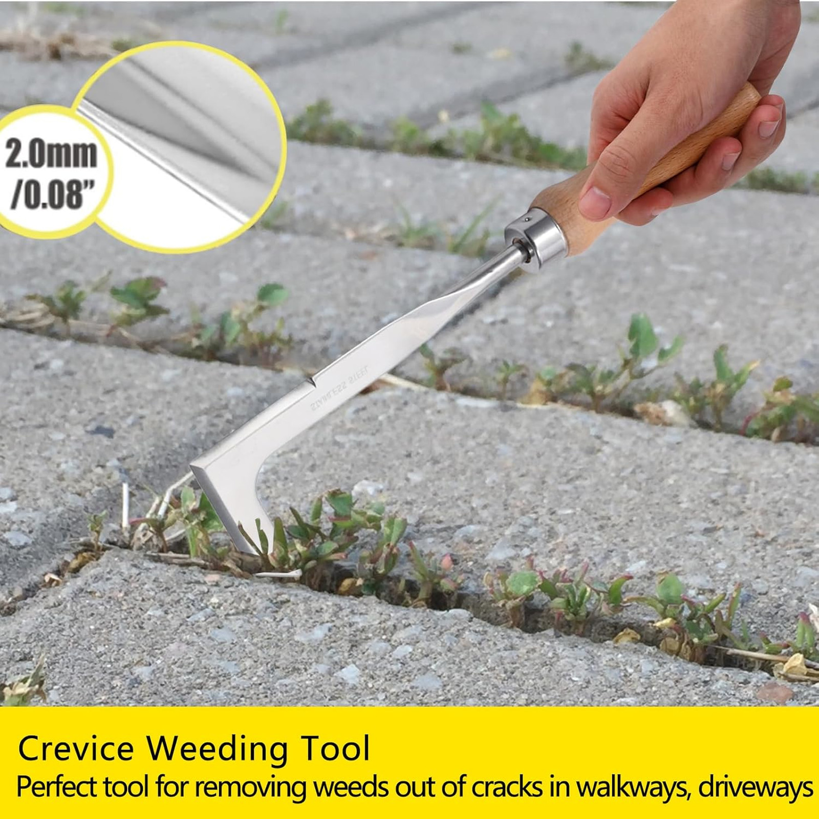 Manual Weed Puller Tool Set, Stainless Steel Crack Weeder, 3 Pack, Garden, Lawn