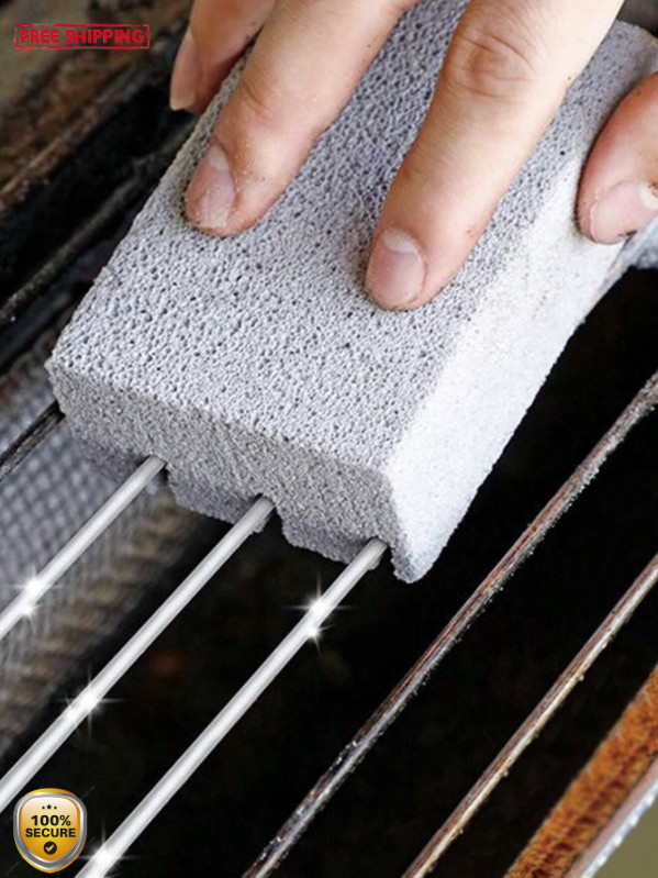 1pc Multifunctional BBQ Oven Cleaning Brick – Cuttable Scraper Brush – NEW