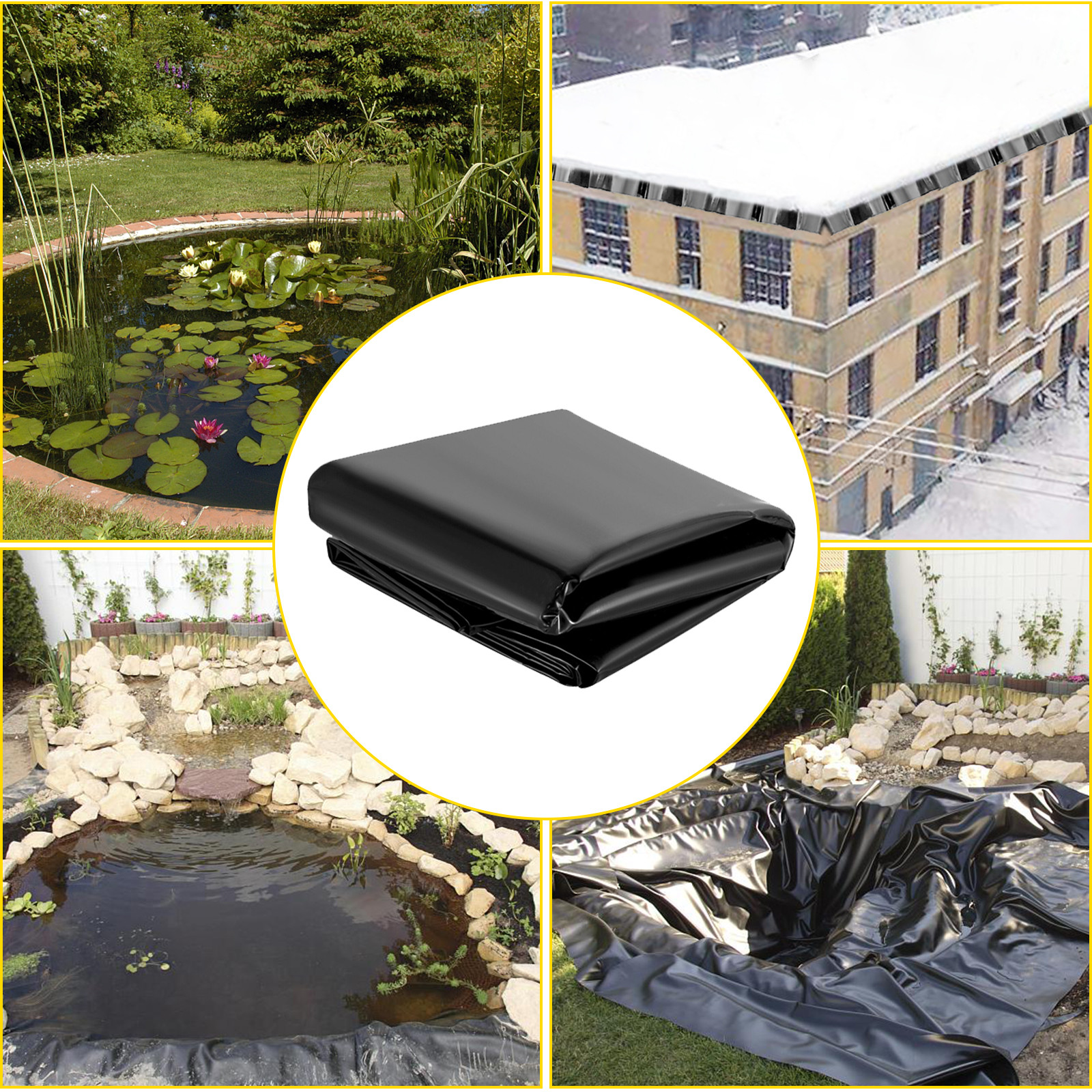 LLDPE Pond Liner Pond Liners 15′ x 20′ 20 Mil Waterproof Fish Pond Liner
