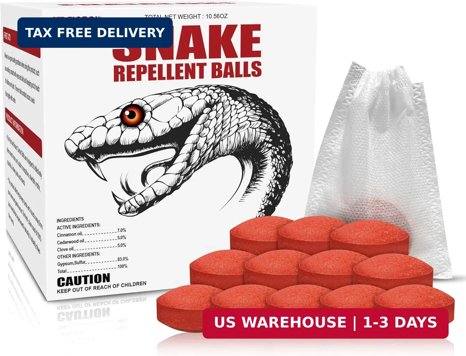 Snake Repellent Balls for Yard – Powerful Outdoor Protection | Pet & Child Safe