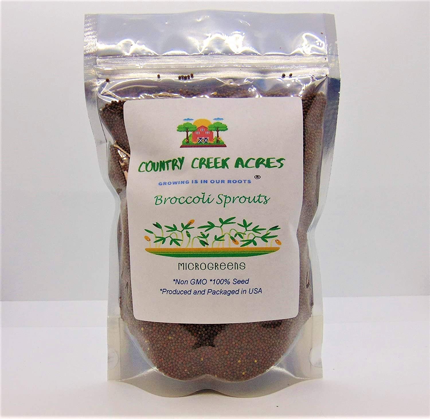 10 oz Non-GMO Broccoli Seeds for Microgreens & Sprouts, Country Creek LLC