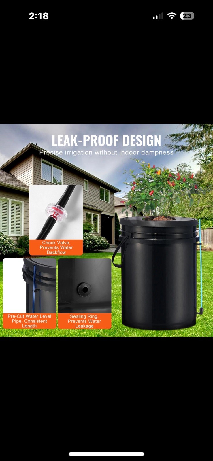 Hydroponics Deep Water Culture DWC Hydroponic System 5 Gallon 4 Buckets