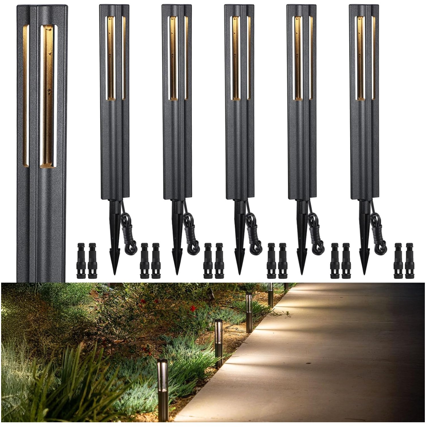 Energy Efficient Pathway Lights, 3000K Warm White