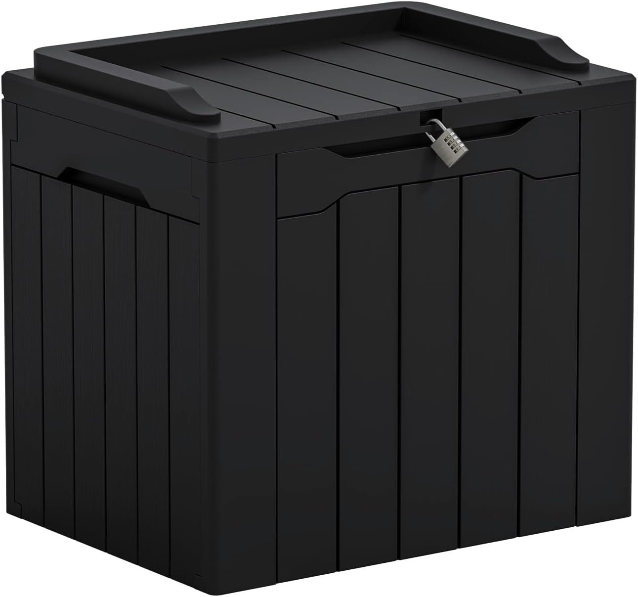 Greesum Outdoor Storage Box 31 Gallon Storage Box with Lid for Patio Furniture,