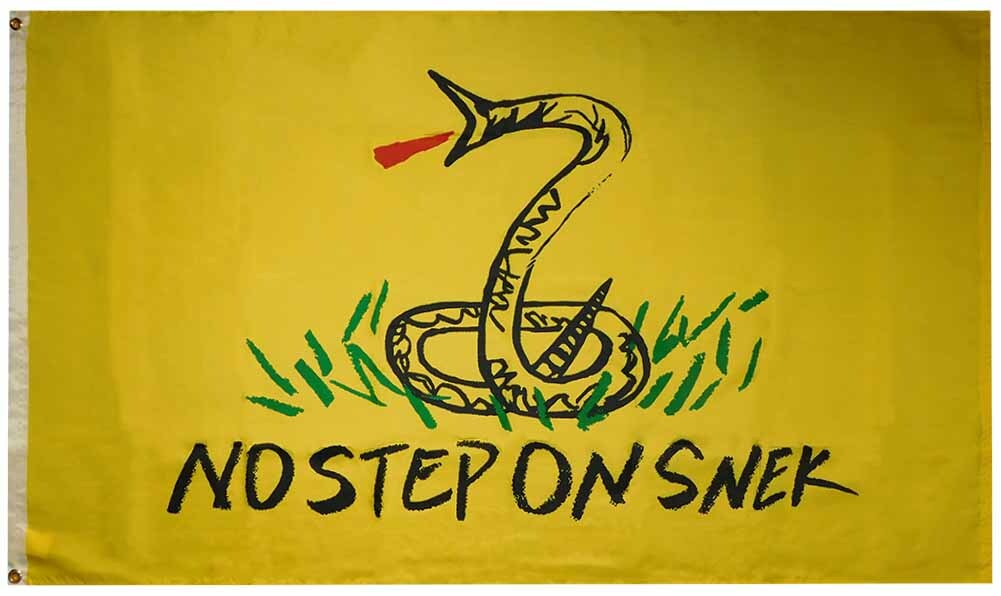 Gadsden No Step On Snek Premium 100D Woven Poly Nylon 3×5 3’x5′ Flag Banner