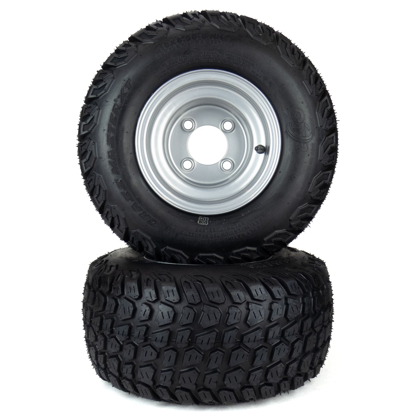 (2) Grassmaster XT Tire Assemblies 18×8.50-8 Fits Hustler Raptor 42″ 52″ 604013