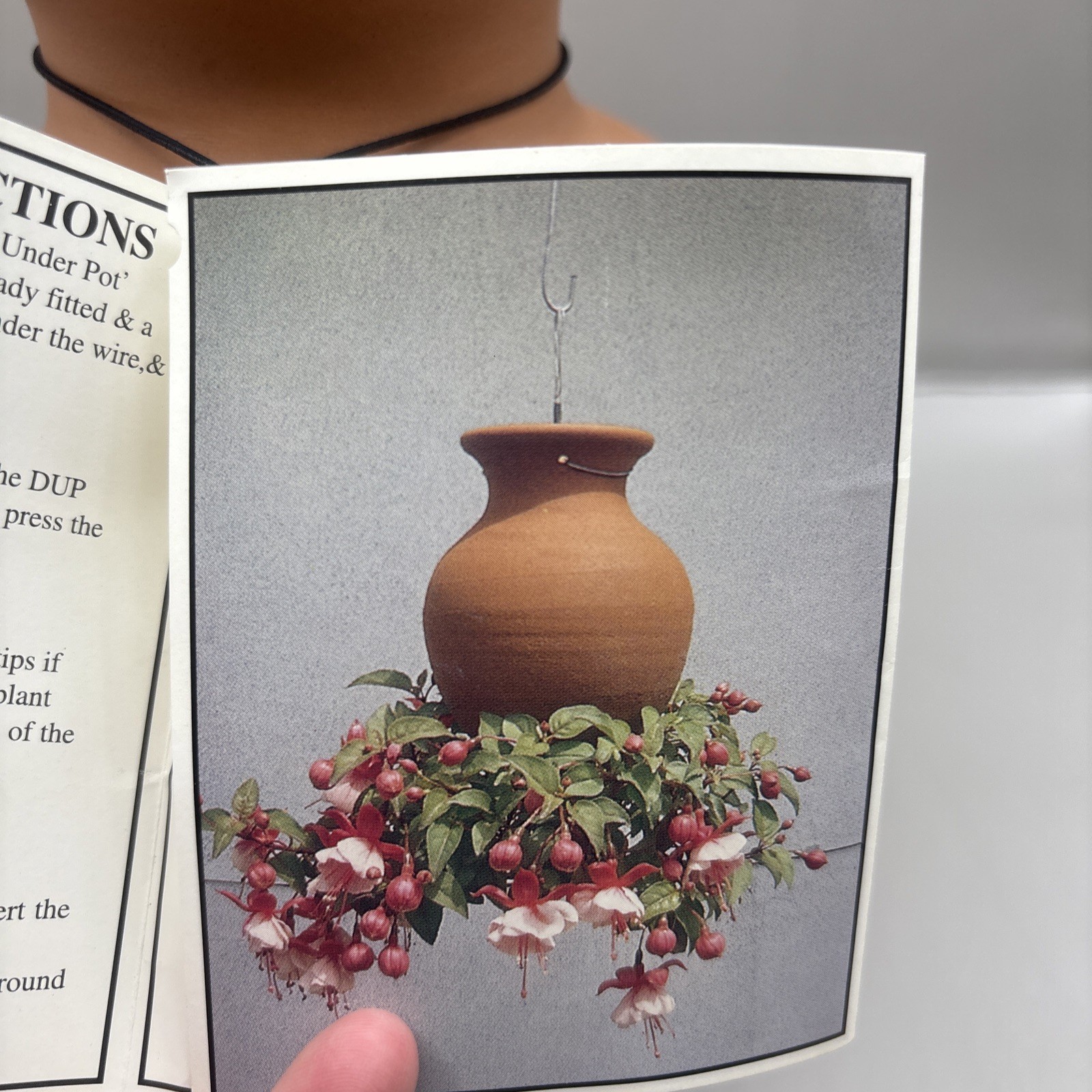 “Down Under Pots” Unpainted Terracotta Clay Upside Down Hanging Planter
