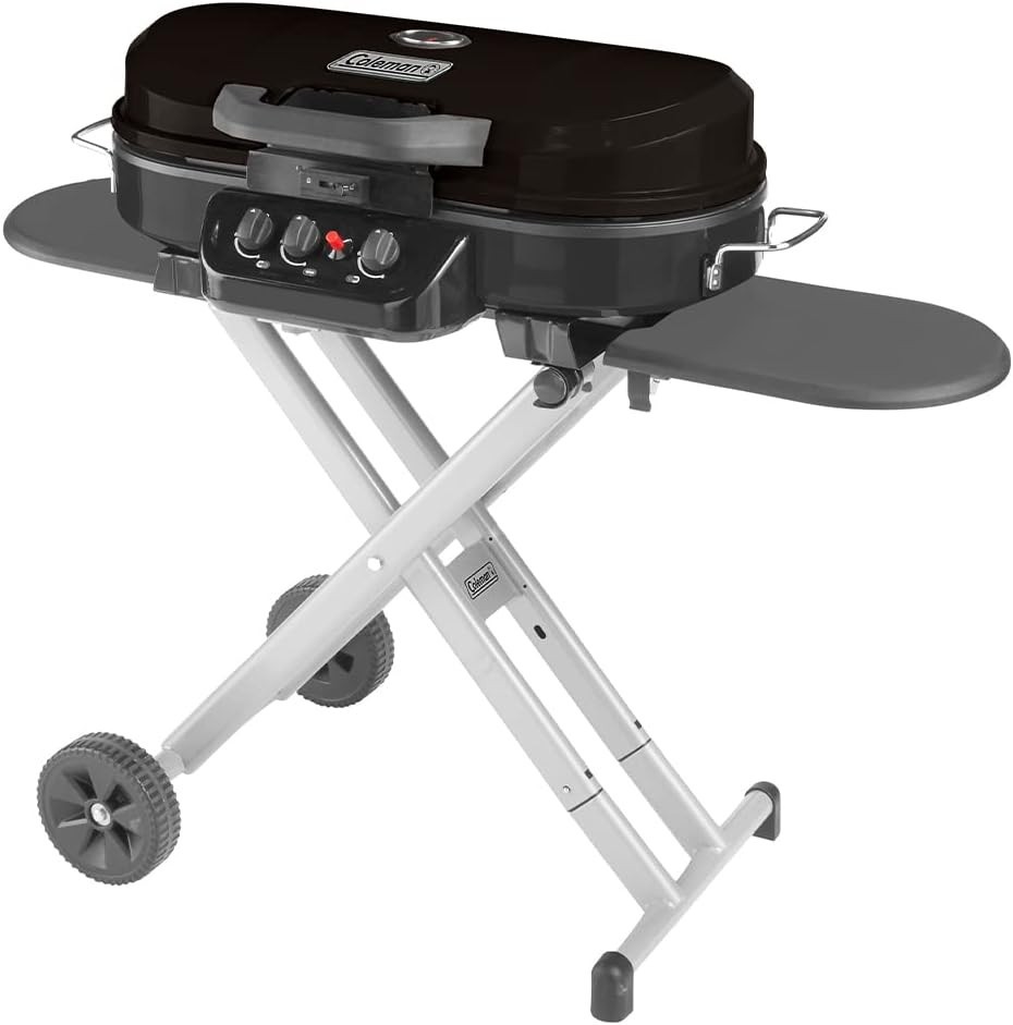 Coleman Roadtrip 285 Standup Propane Gas Grill Black, 3-Burner, 20K BTU