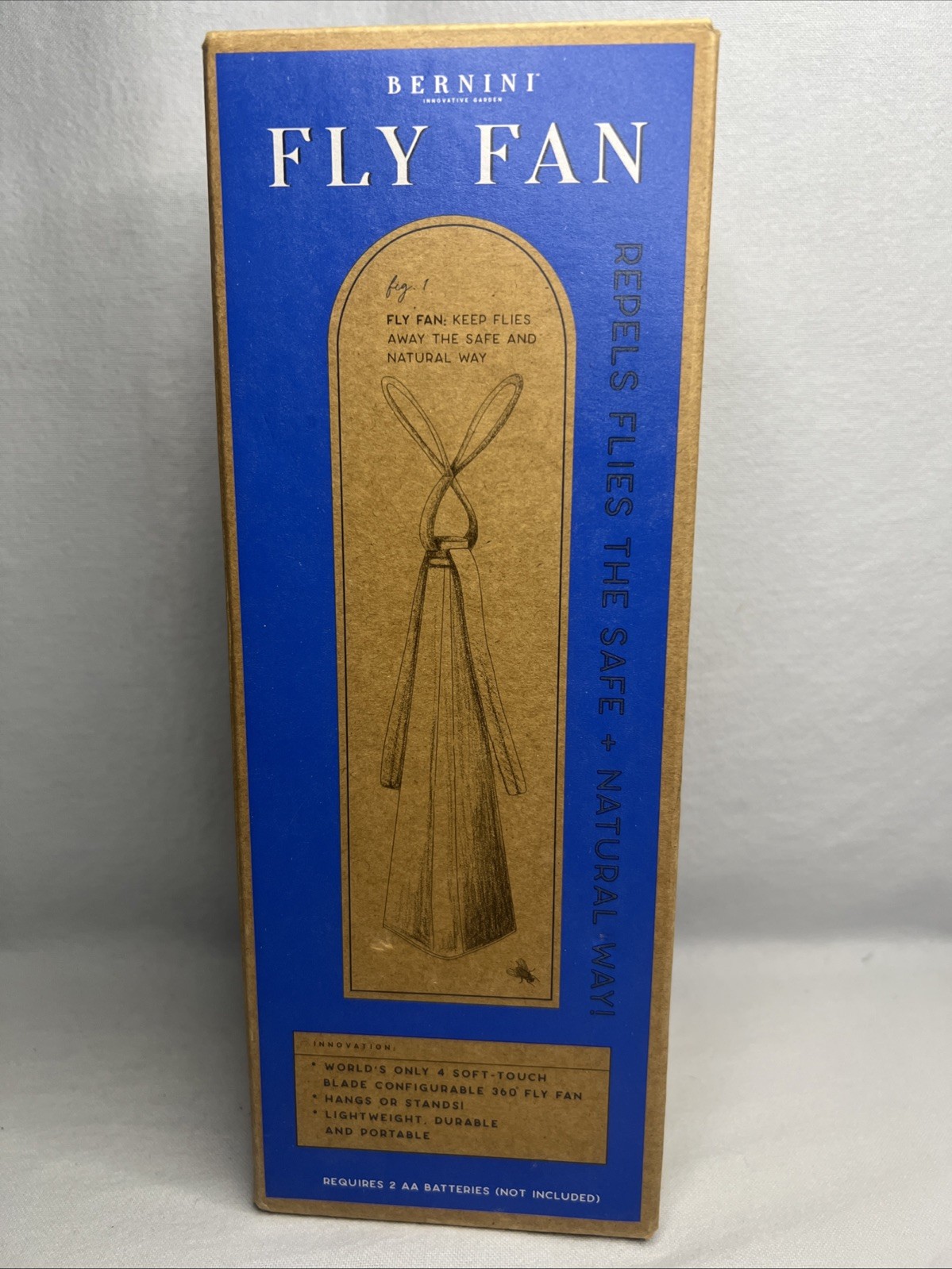 BerninI Fan Fly Repeller For Food Tables Indoor Outdoor Soft Fan Blades. B5
