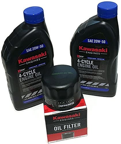 Kawasaki Oil Change Kit 99969-6298 49065-0721 49065-7007 20W50 FR651V