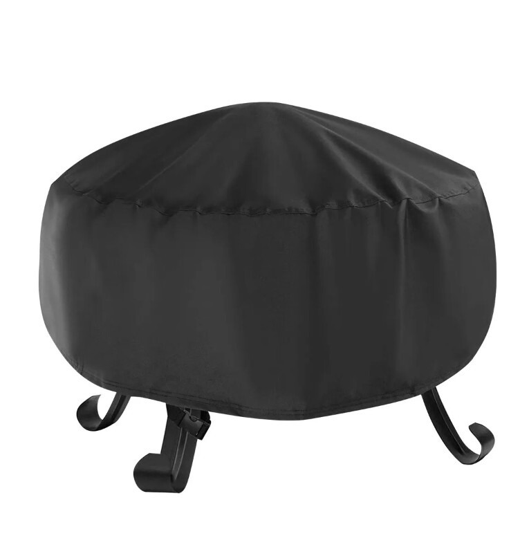 48 inch Patio Round Fire Pit Cover Waterproof BBQ Gas Grill UV Protector Outdoor