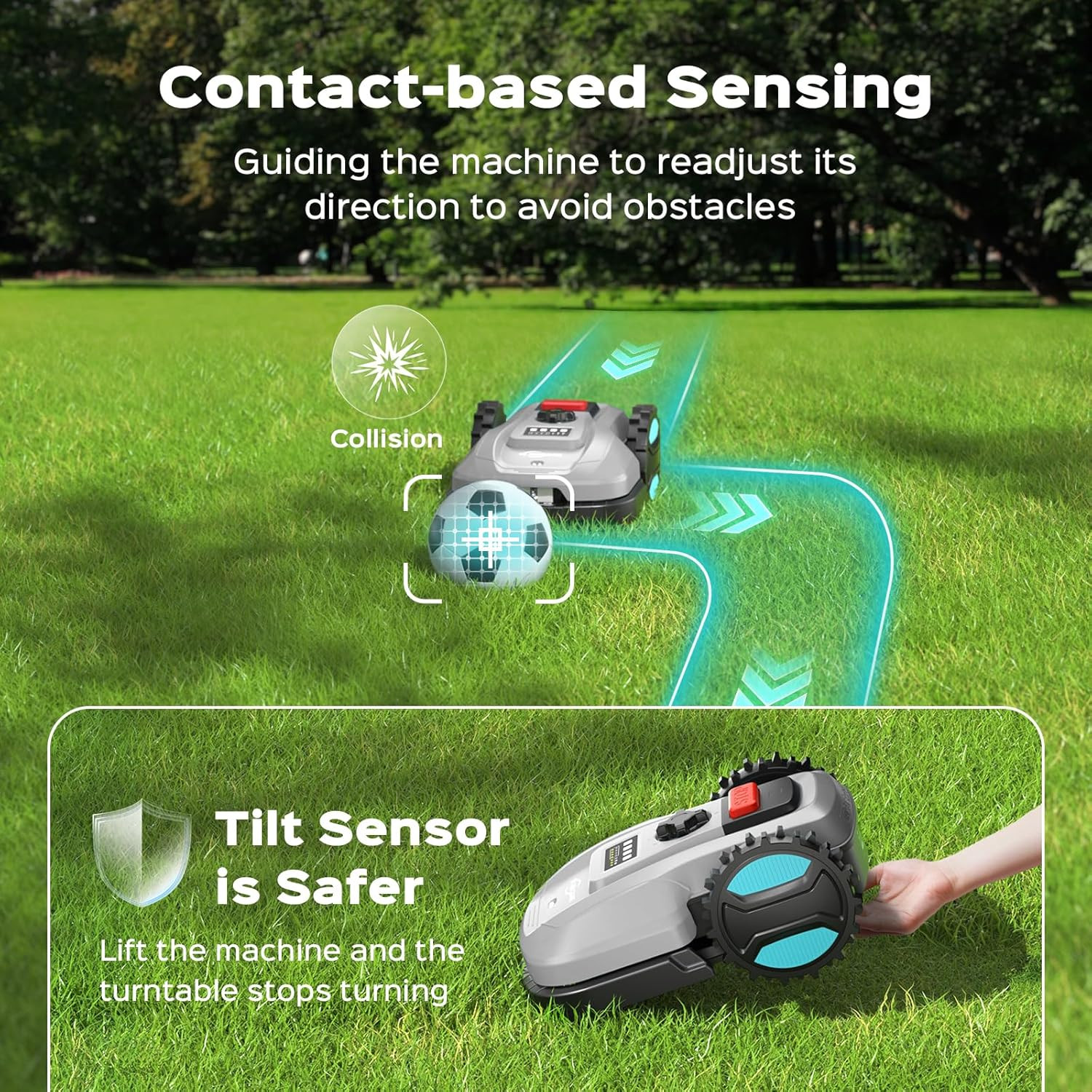 Smart Robot Lawn Mower – App Controlled, Auto-Charging & Obstacle Detection