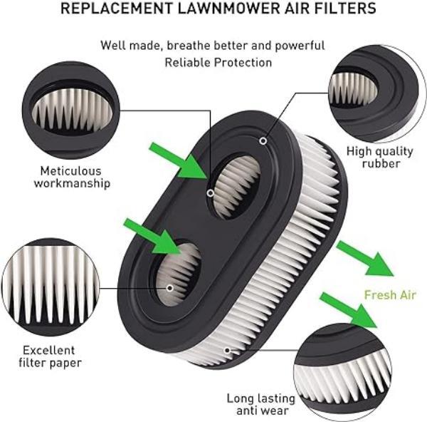 Air Filter for Briggs Stratton 798452 593260 4247 5432K 5432 OREGON 30-168 Lot