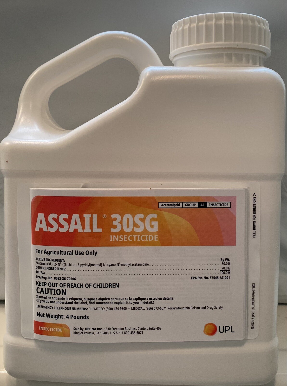 Assail 30sg Insecticide, 4 Lbs